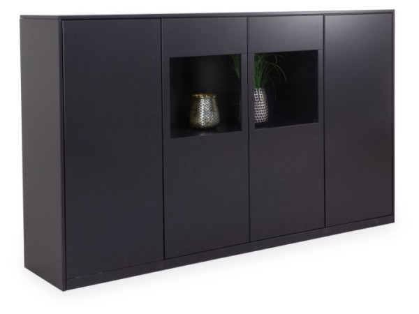 Highboard MONDO DIAMO in graphit aus Lack