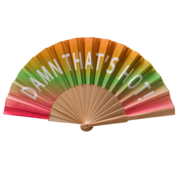 Fächer HOT in mehrfarbig aus Materialmix