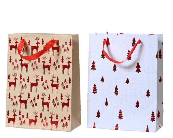 Geschenktasche in mehrfarbig aus Papier