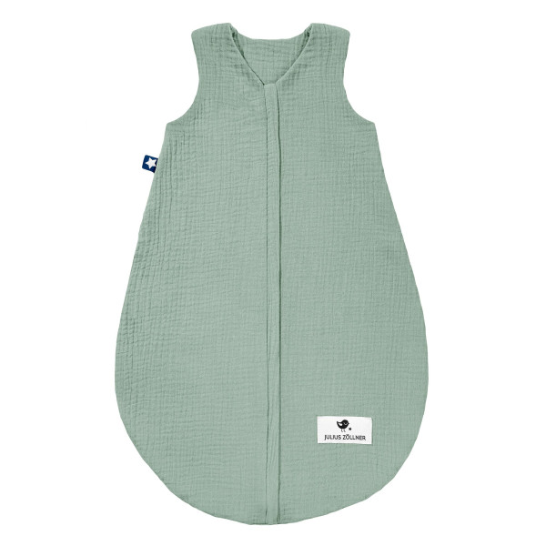 Sommerschlafsack MUSSELIN in grün aus Baumwolle