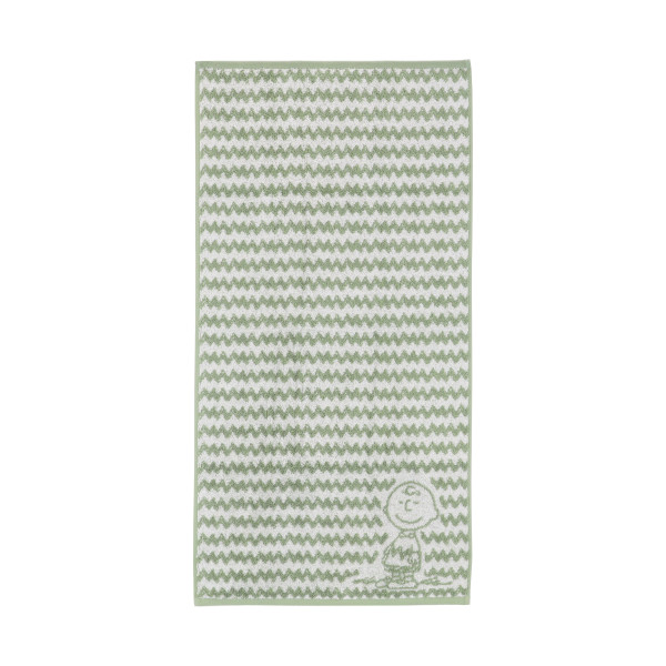 Handtuch CHARLIE BROWN in grün aus Baumwolle