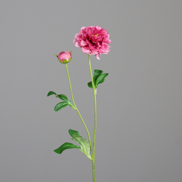 Kunstblume Ranunkel in Fuchsia aus Kunststoff