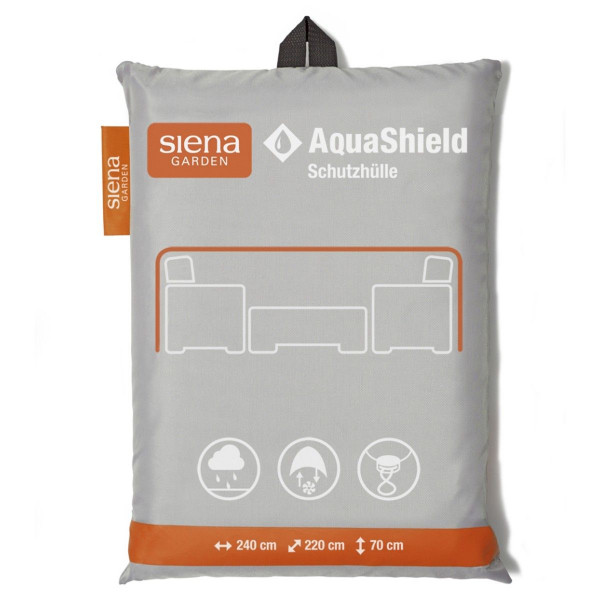 Schutzhülle SIENA GARDEN AquaShield in grau aus Polyester