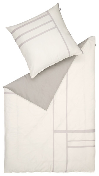 Bettwäsche BELIEVE-B Satin in weiß aus Baumwolle