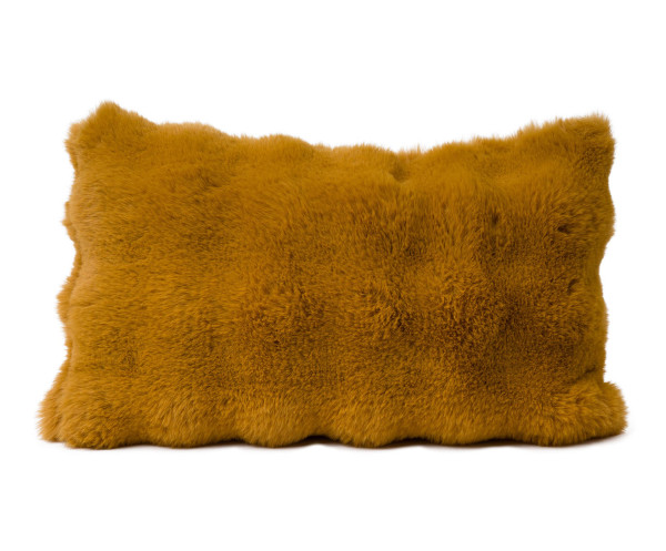 Kissen BUBBLES senf in Senf aus Polyester