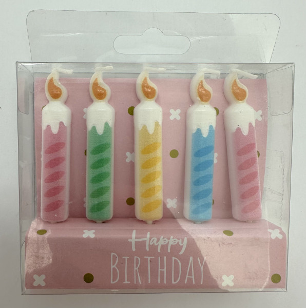Kerzen-Set CAKE in mehrfarbig aus Wachs