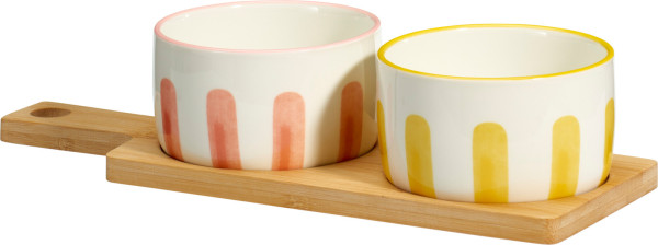 Servier-Set RAINBOW in mehrfarbig aus Steinzeug