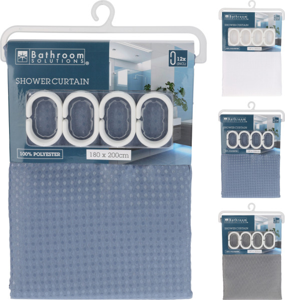 Duschvorhang TILDA in mehrfarbig aus Polyester