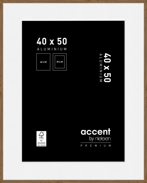Bilderrahmen ACCENT PREMIUM in braun aus Aluminium