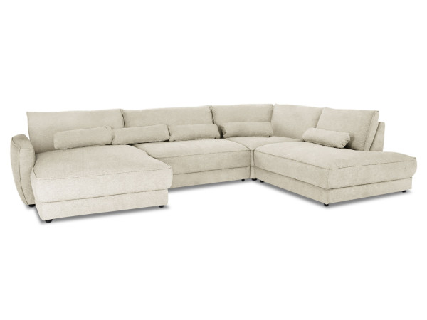 Wohnlandschaft SYSTEMPOLSTER ZAARA in natur aus Stoff