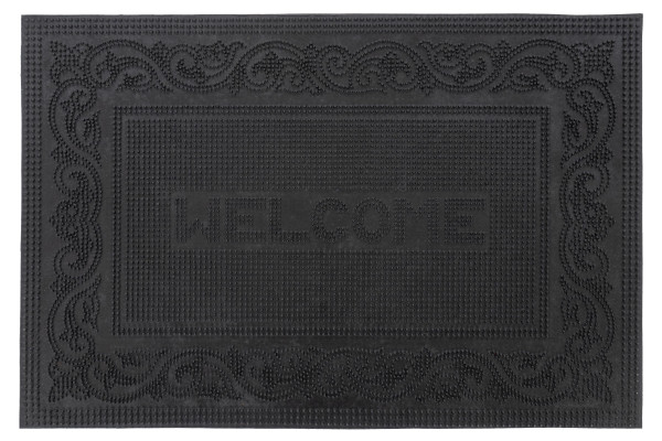 Fussmatte MANILA in schwarz aus Gummi