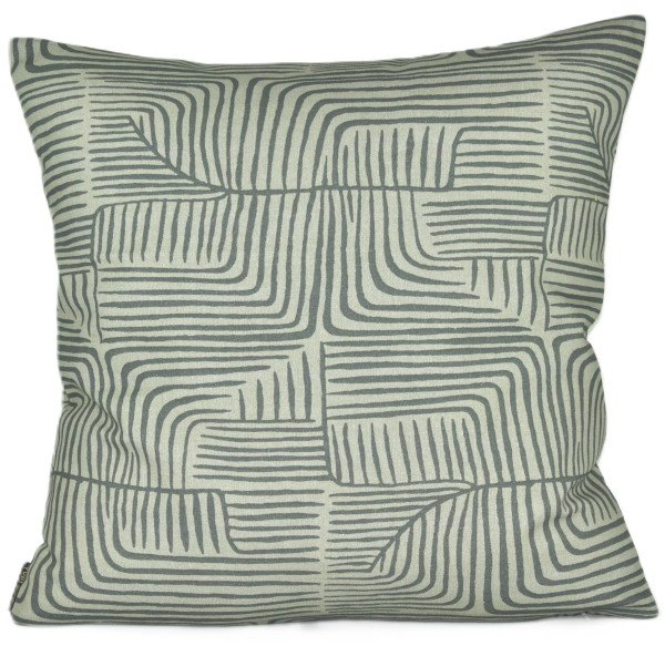 Kissenhülle MODERN in Salbei aus Baumwolle
