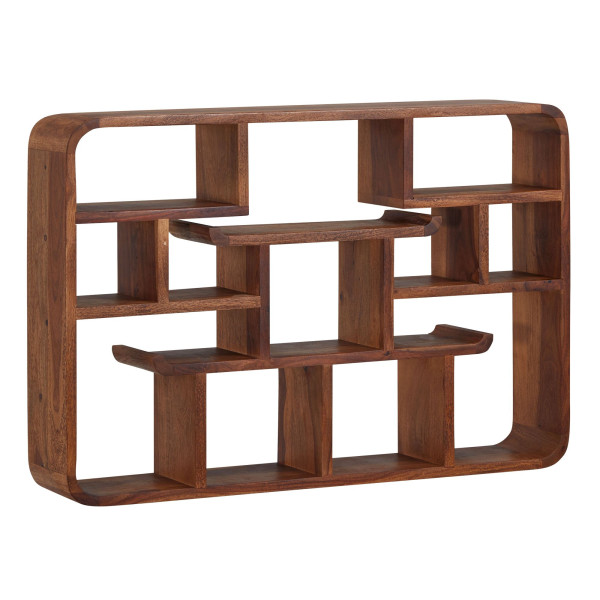Wandregal in braun aus Holz