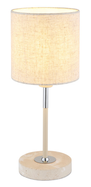 Tischleuchte OSLO in sand aus Metall