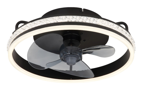Deckenventilator CATALEYA in schwarz aus Metall