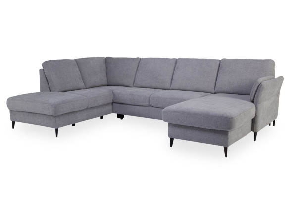 Wohnlandschaft SYSTEMPOLSTER ZAZOU in silver aus Stoff