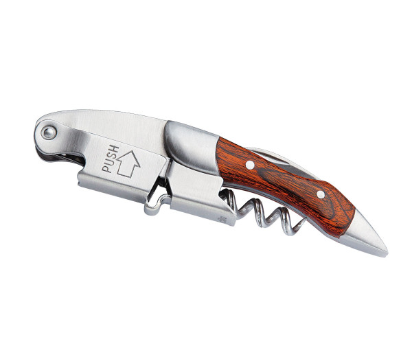 Kellner Korkenzieher Legno aus Edelstahl