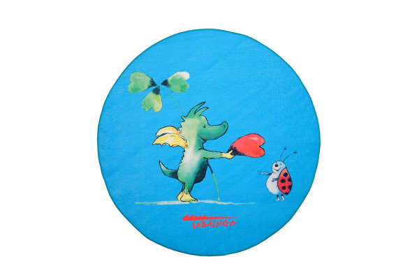 Teppich TABALUGA in blau aus Polyester