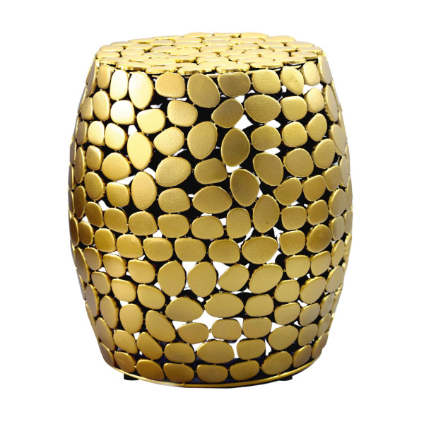 Beistelltisch in goldfarben aus Aluminium
