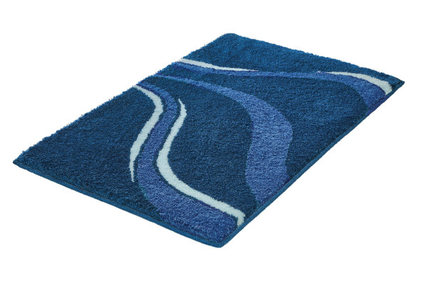 Badteppich VENTO in blau aus Polyacryl