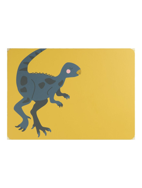 Tischset XIAOSAURUS XABI in gelb aus PVC