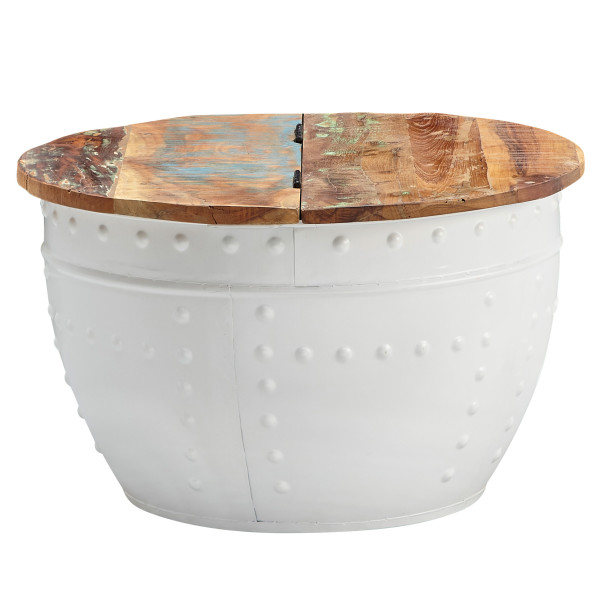 Couchtisch in weiß aus Holz