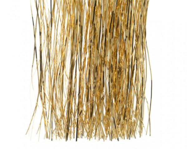 Lametta X-MAS gold in goldfarben aus Kunststoff