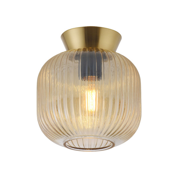 Deckenleuchte SCHÖNER WOHNEN NAMI in bernstein aus Glas