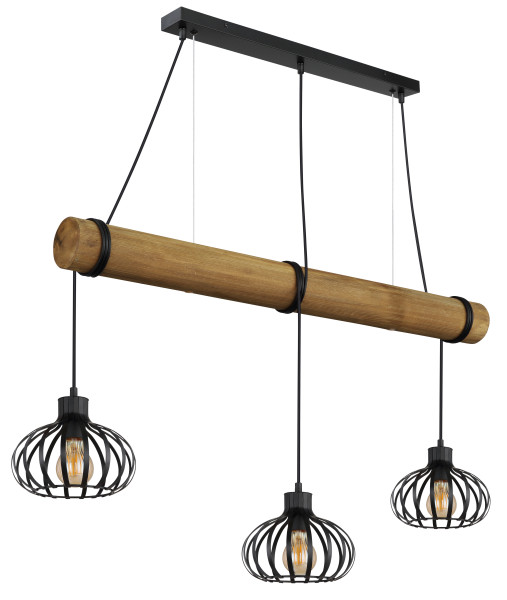 Hängeleuchte CALDWELL in schwarz aus Metall