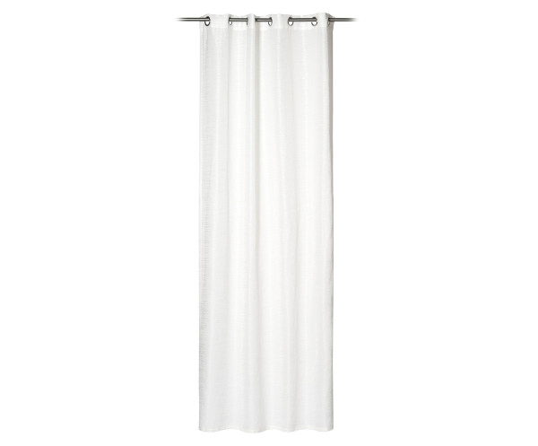 Ösenschal EMMA weiß in weiß aus Polyester