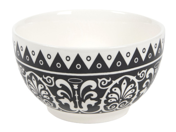 Müslischale HARMONY in schwarz/weiß aus Steinzeug