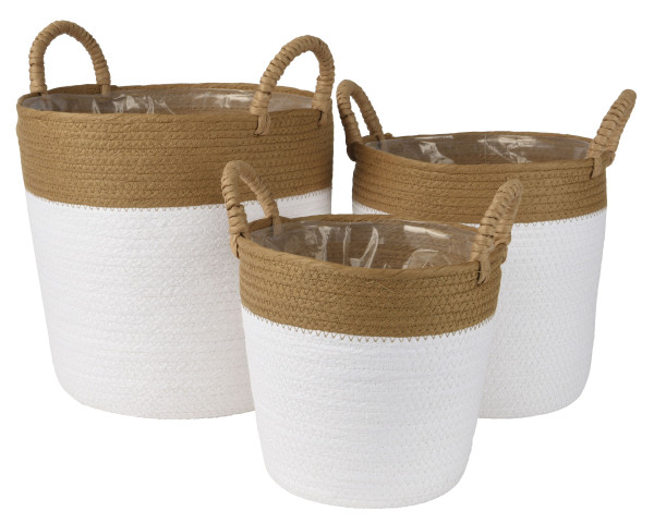 Korb COUNTRY groß in mehrfarbig aus Papier