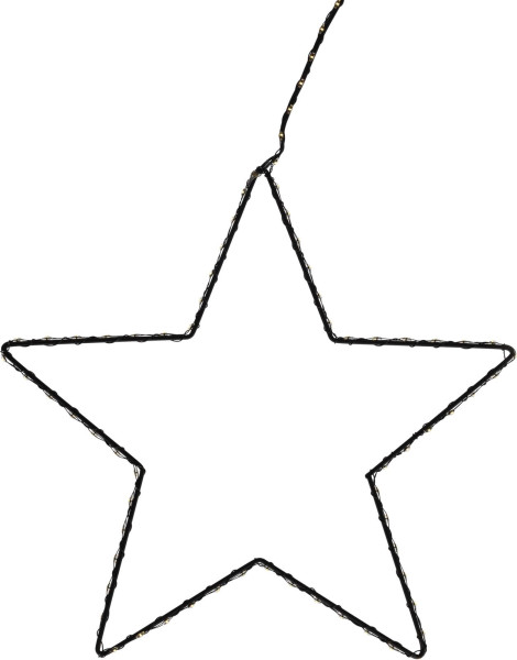 Christbaumschmuck Hänger Stern LED in schwarz