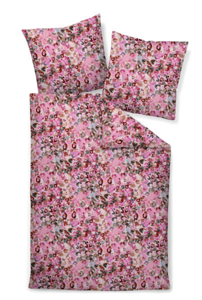 Bettwäsche MODERN ART S in rot aus Baumwolle