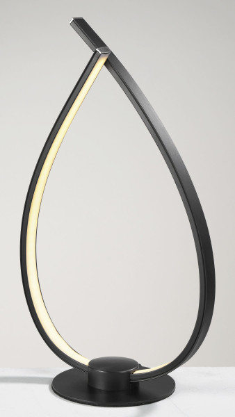 Tischleuchte LED ONION schwarz in schwarz aus Metall