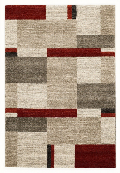 Webteppich Buffalo in beige aus Polypropylen