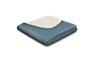 Wohndecke BASIC blue-ecru Wohndecke BASIC blue-ecru