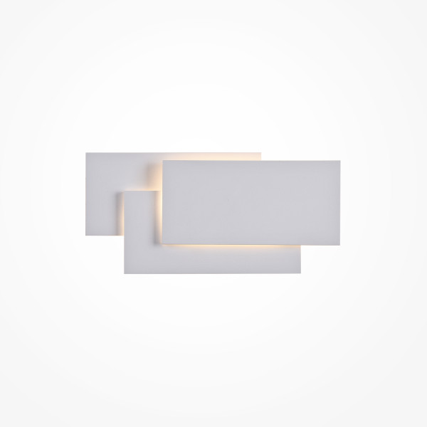 Wandleuchte TRAME in weiß aus Metall