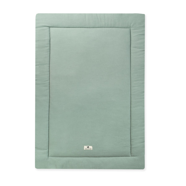 Krabbeldecke ZÖLLNER Musselin in grün aus Mischgewebe