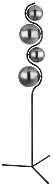 Stehleuchte PORRY in schwarz aus Metall
