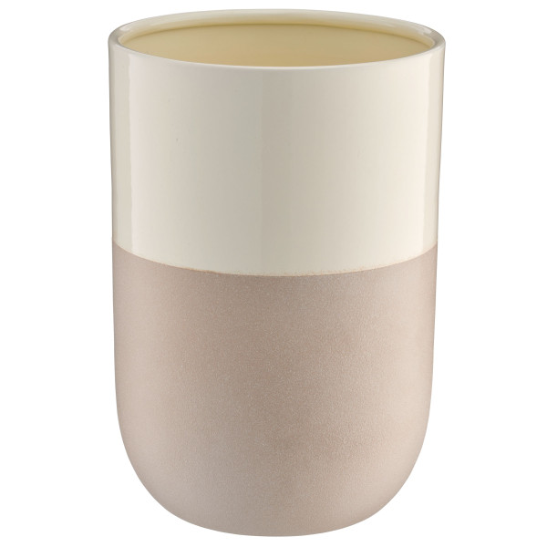 Vase LOOK LIKE STONEWARE in gelb aus Eisen