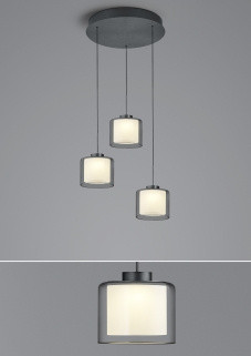 Pendelleuchte ELEMENTS KLARA in schwarz aus Metall