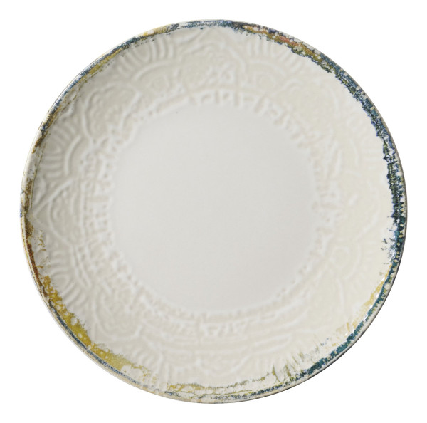 Dessertteller ALFONSO in beige aus Steinzeug