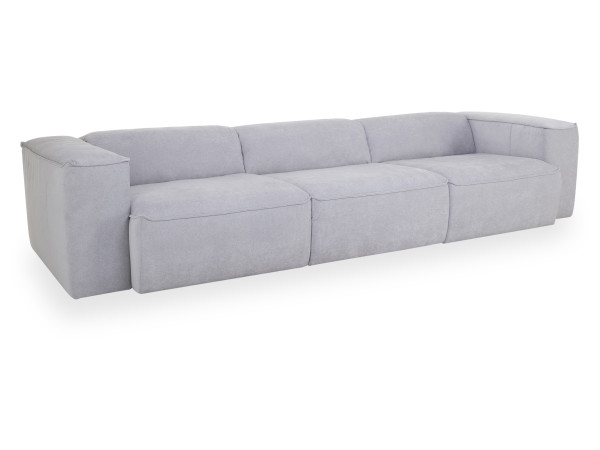 Megasofa SYSTEMPOLSTER MABEL in silver 17000 aus Stoff