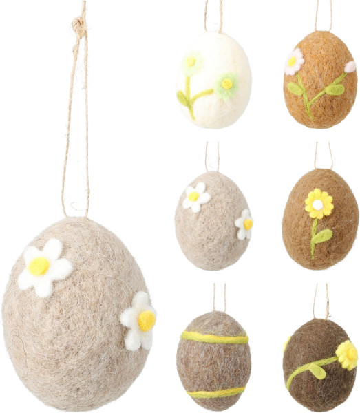Hänger Osterei in natur aus Filz