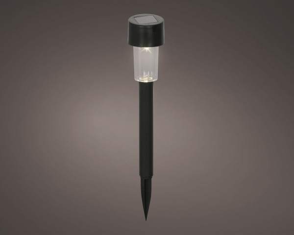 Gartenstecker SOLAR in schwarz aus Kunststoff