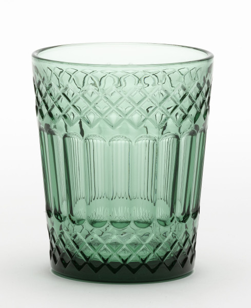 Trinkglas in petrol aus Glas