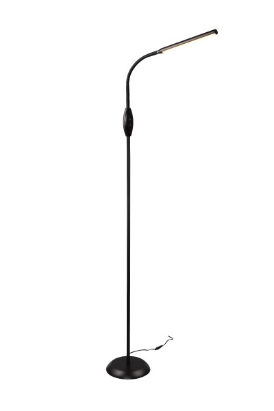 Stehleuchte TORO LED in schwarz aus Kunststoff