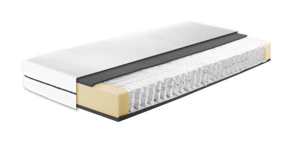 Taschenfederkernmatratze Flex Air in weiß aus Stoff