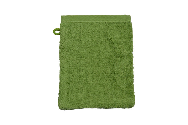 Waschhandschuh VITA kiwi in grün aus Baumwolle